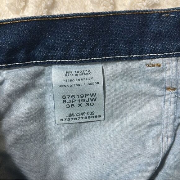 RUSTLER x WRANGLER 38 x 30 Vintage Dark Wash Regular Fit Four Pocket Jeans - Picture 12 of 13